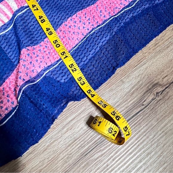 Rafaella Starfish Pink Blue Sleeveless Maxi Dress Resortwear Womens Size S NWT - Picture 10 of 14